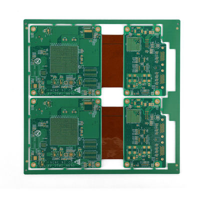 Goede prijs. Blauw rigide flexibele PCB met een minimale buigradius van 0,5 mm en een boorgrootte van minimaal 0,0078 × 0,2 mm online